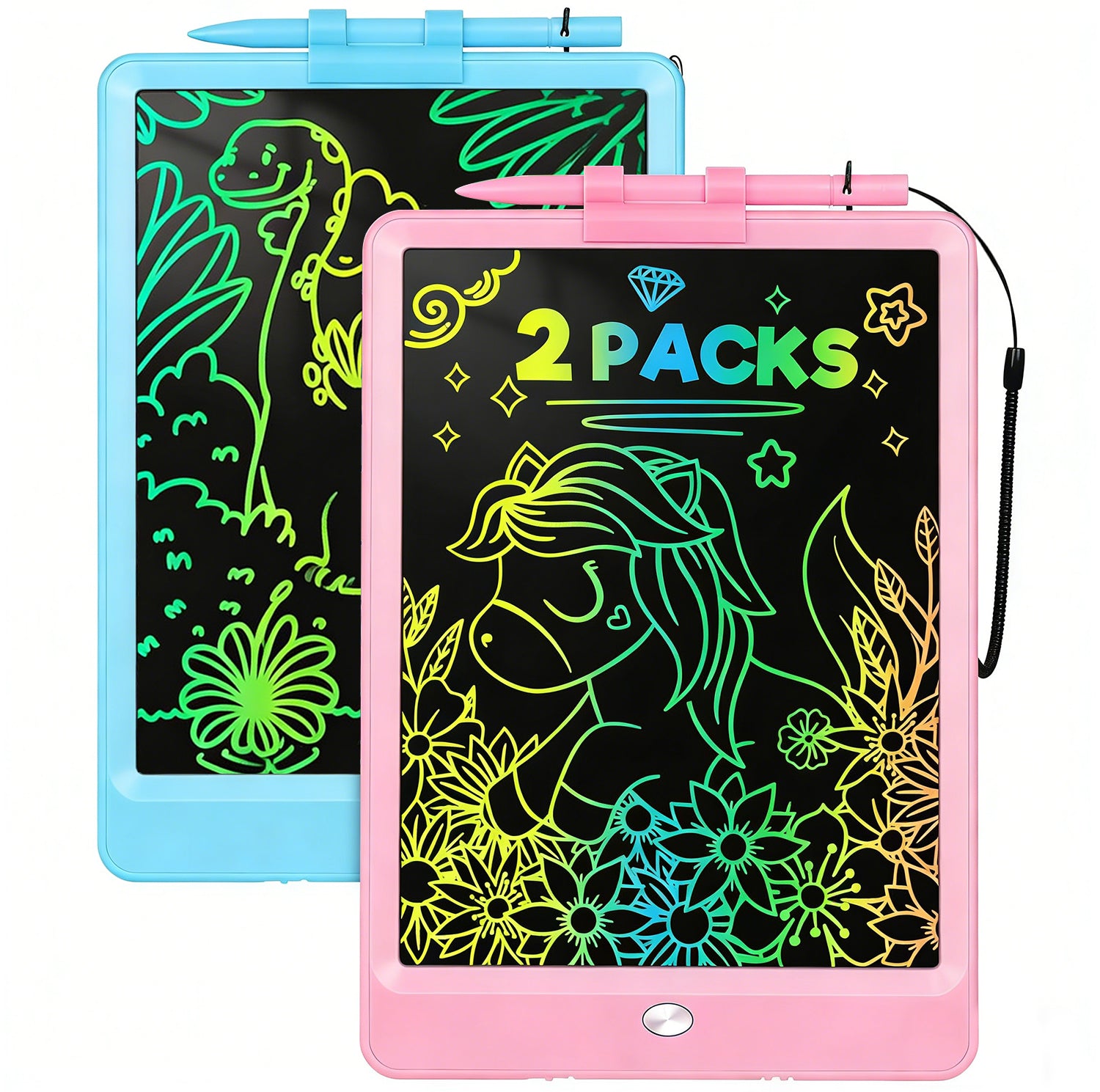 HandsNHorizons 8.5 Inch LCD Drawing Tablet for Kids - 2 Pack