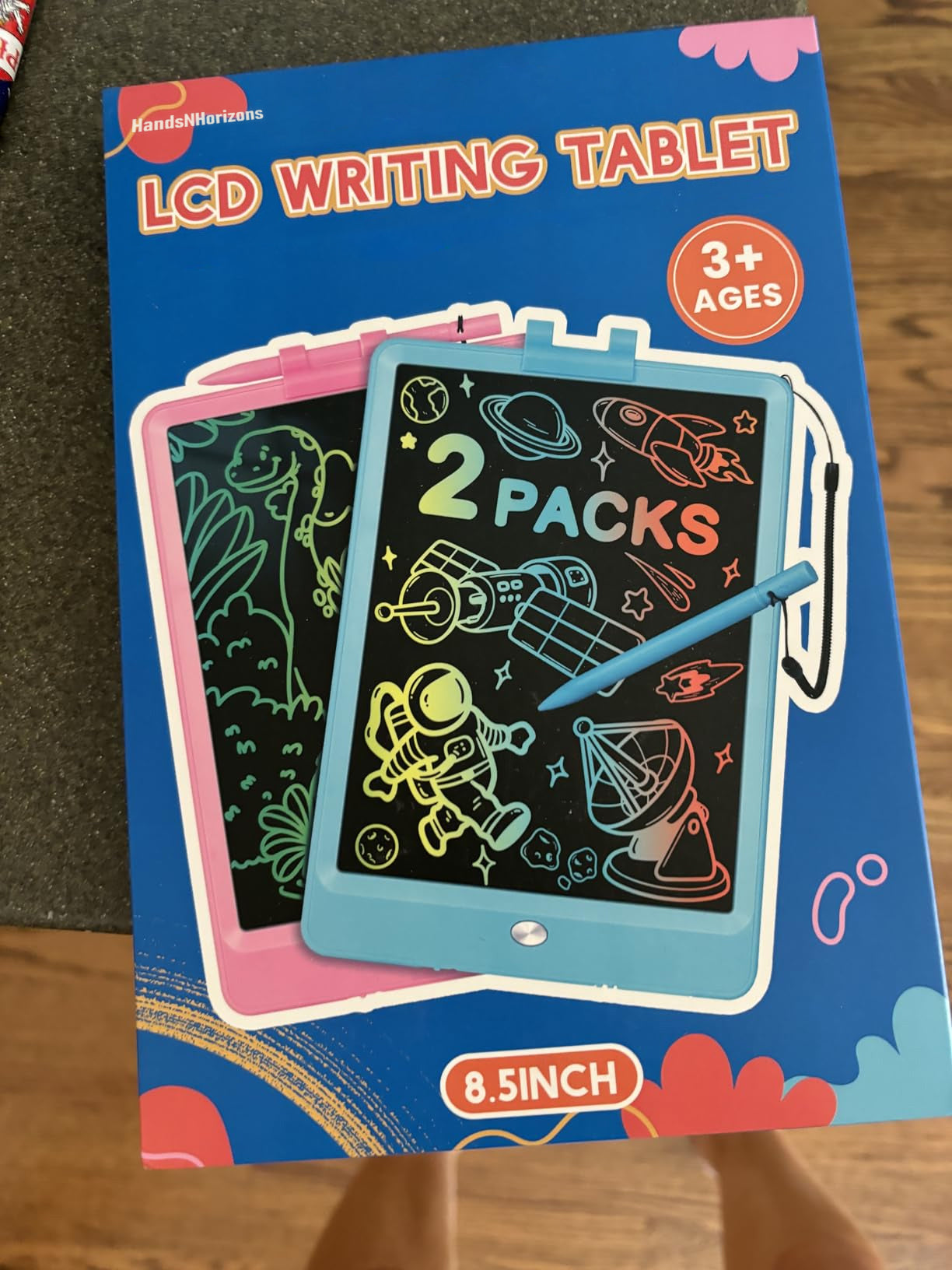 HandsNHorizons 8.5 Inch LCD Drawing Tablet for Kids - 2 Pack